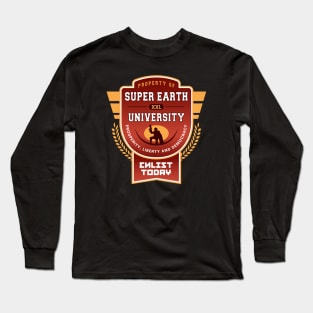 Super Earth University Emblem Long Sleeve T-Shirt